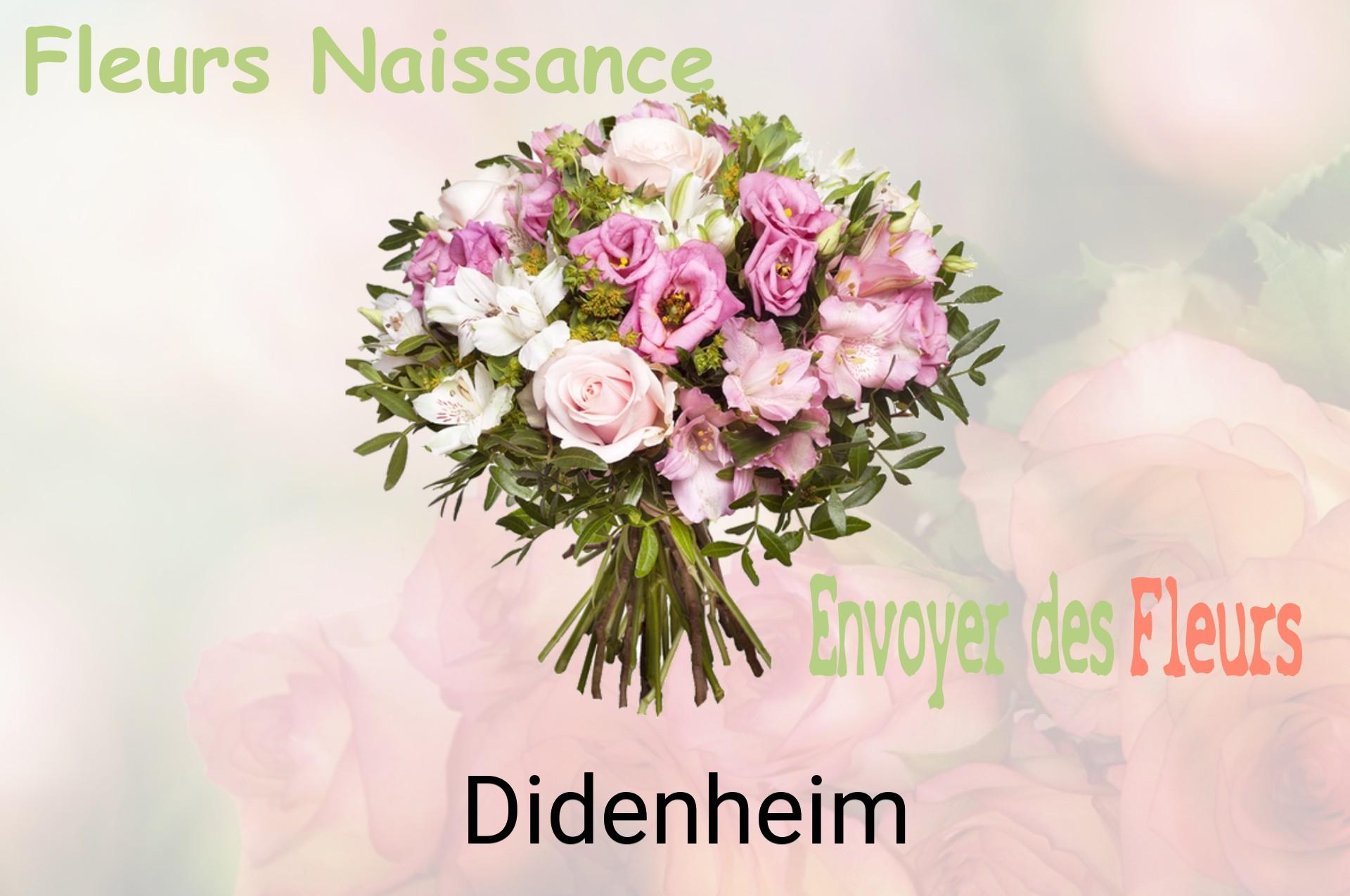 Bouquet de fleurs de naissance livré à Didenheim