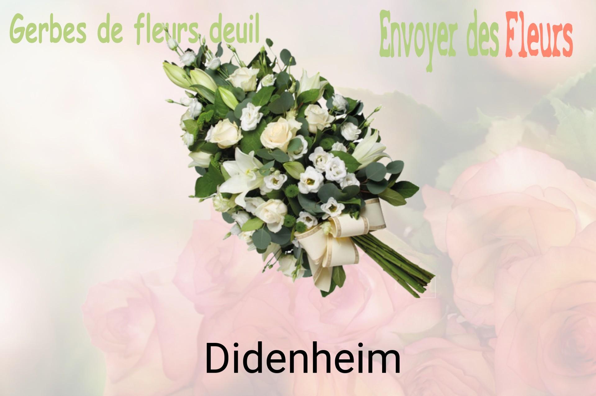 Gerbe de fleurs de deuil livrée à Didenheim
